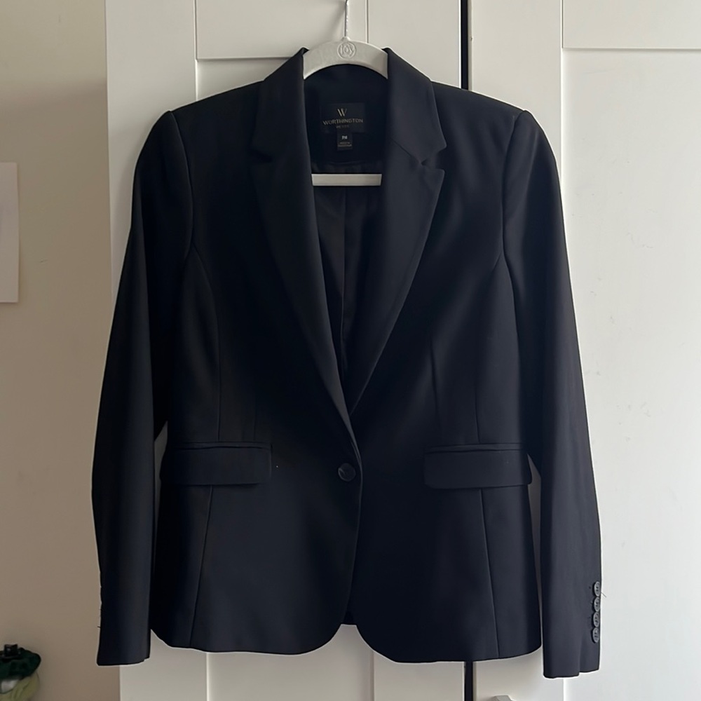 Black Worthington Blazer - Petite Medium - New, Never Worn